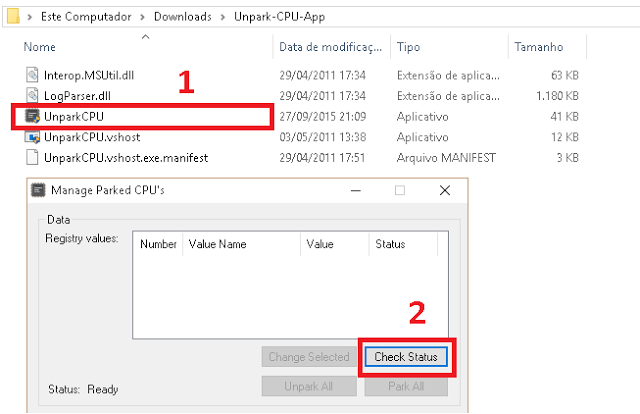 programa unpark cpu download como usar overclock processador