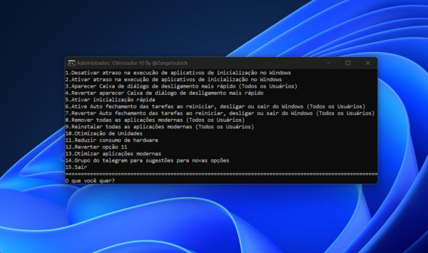 Script para Otimizar o Windows e Melhorar o Desempenho - Sayro Digital